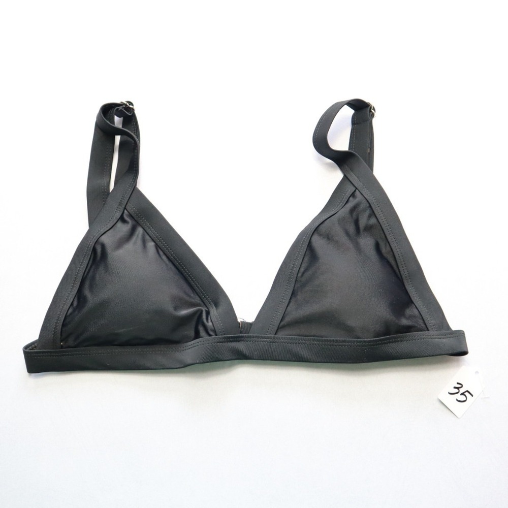 Heat Black Padded Classic Swim Sports Bra Beach Bralette Bikini Top L Large